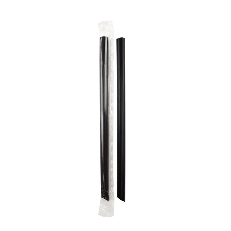Large Black Straw