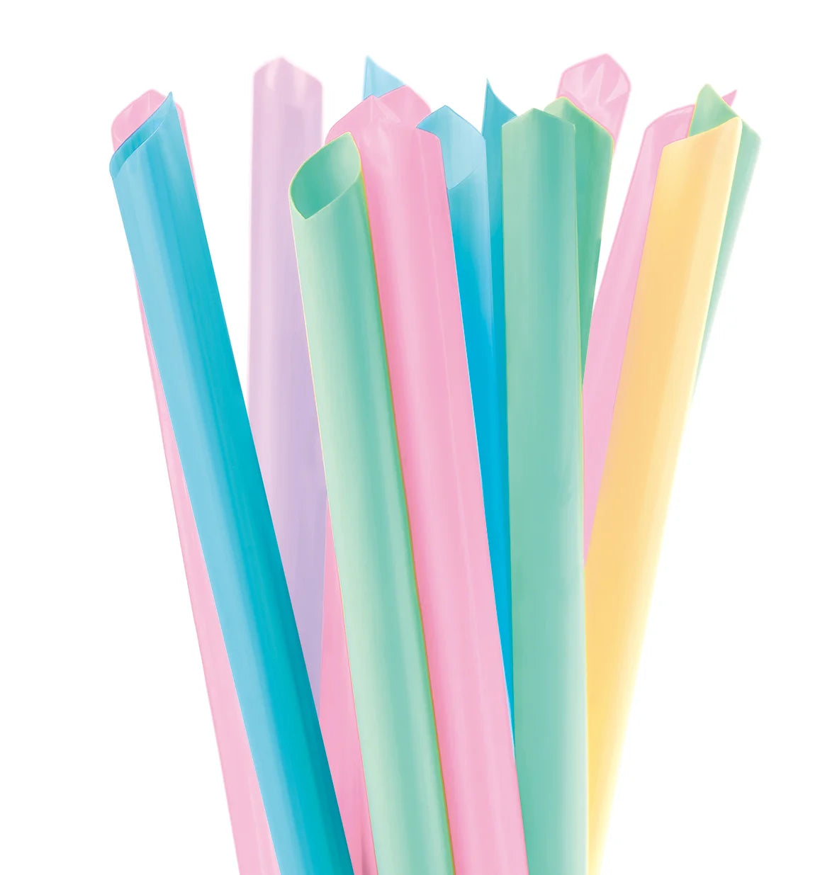 Large Color Boba Straws | 12mm x 230mm Wrapped (2,000/Case)