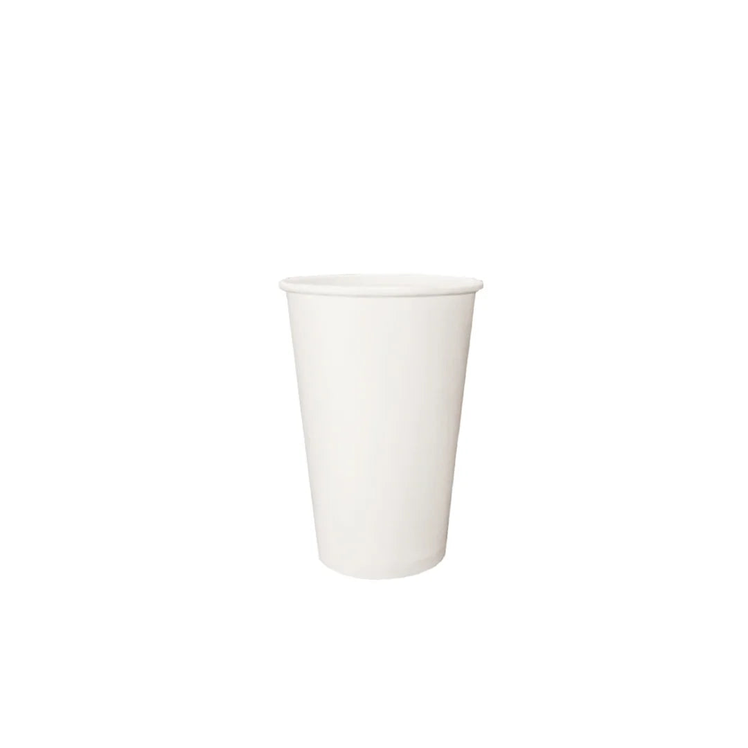 White Single Wall Paper Hot Cup (16oz / 480ml)