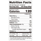Nutrition facts label for grapefruit concentrated syrup, compliant with export food labeling standards.