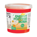 Hojalicious Energy Popping Boba Orange Fusion Flavor 3.2kg tub, featuring a vibrant orange color and energy formula.
