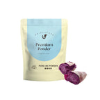 Hojalicious Premium Ube Powder, made from high-quality purple yam with no artificial flavors or colors, perfect for lattes and baking.