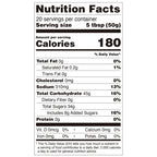 Nutrition facts label for Hojalicious Slushy Powder, listing calories, carbohydrates, and sugar per 50g serving.