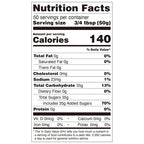Nutrition facts label for honeydew concentrated syrup, compliant with export food labeling standards.