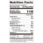 Nutrition facts label for kumquat lemon concentrated syrup, compliant with international export labeling standards.