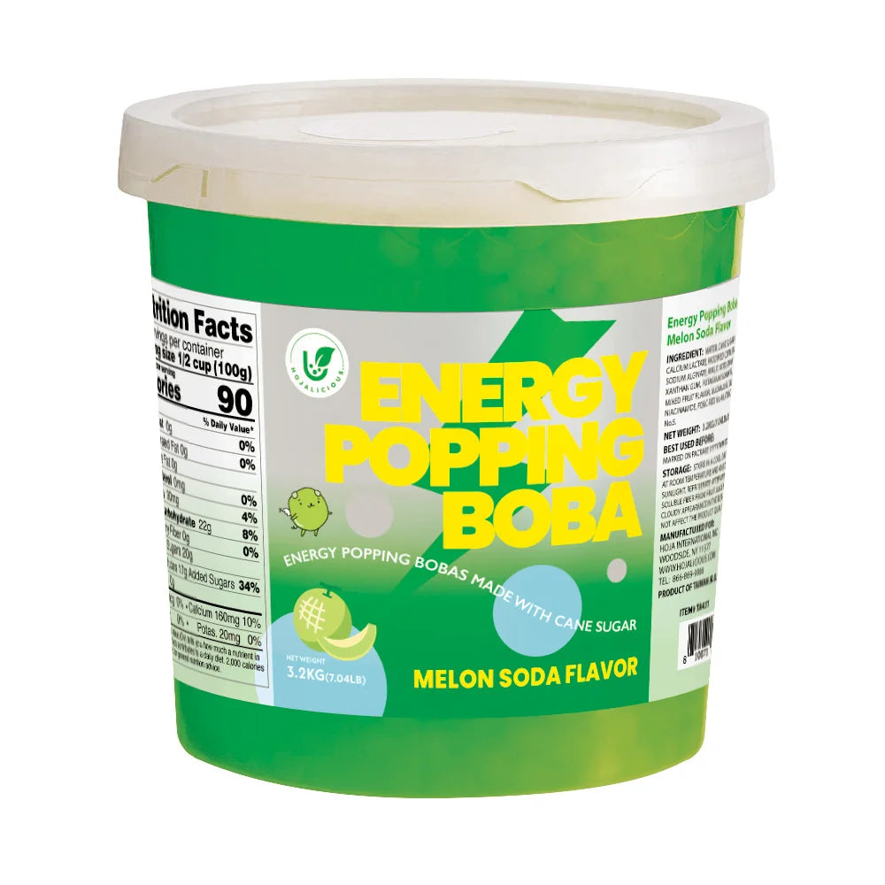 Melon Soda Energy Popping Boba