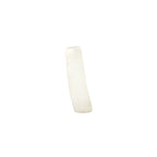 Close-up of original coconut jelly strip, featuring a translucent white color and refreshing crunchy texture.