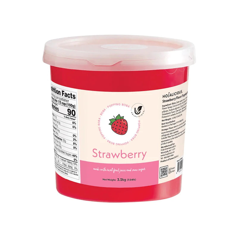 Strawberry Popping Boba